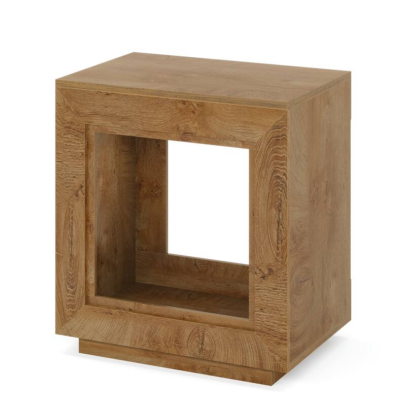 End Table, Side Table with Storage Shelf, Nightstand Bedside Table for Bedroom, Living Room, Entryway