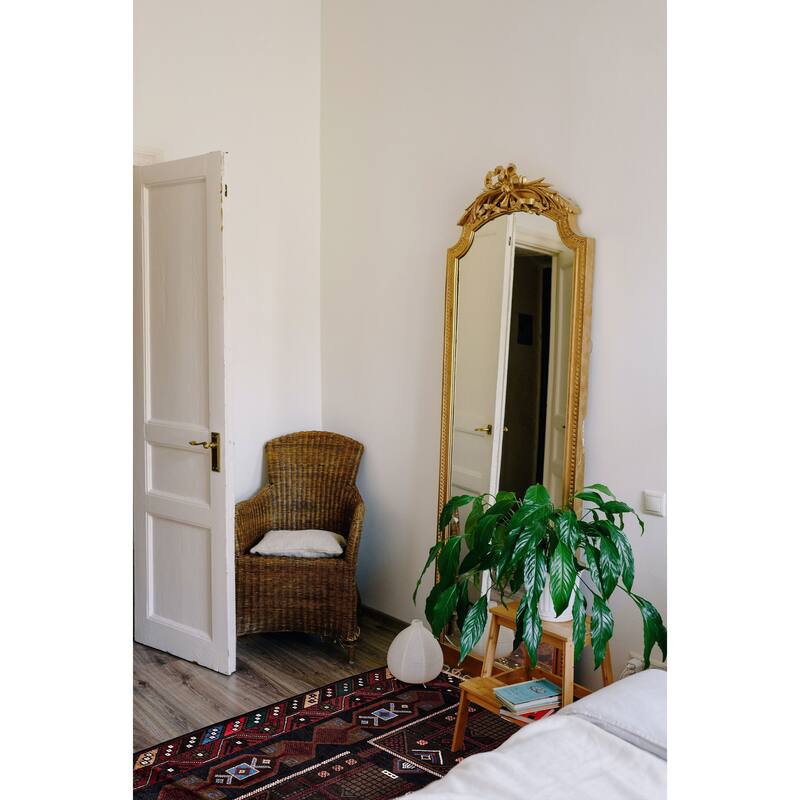 ECARPETGALLERY Hand-knotted Teimani Dark Navy, Red Wool Rug - 3'9 x 6'1