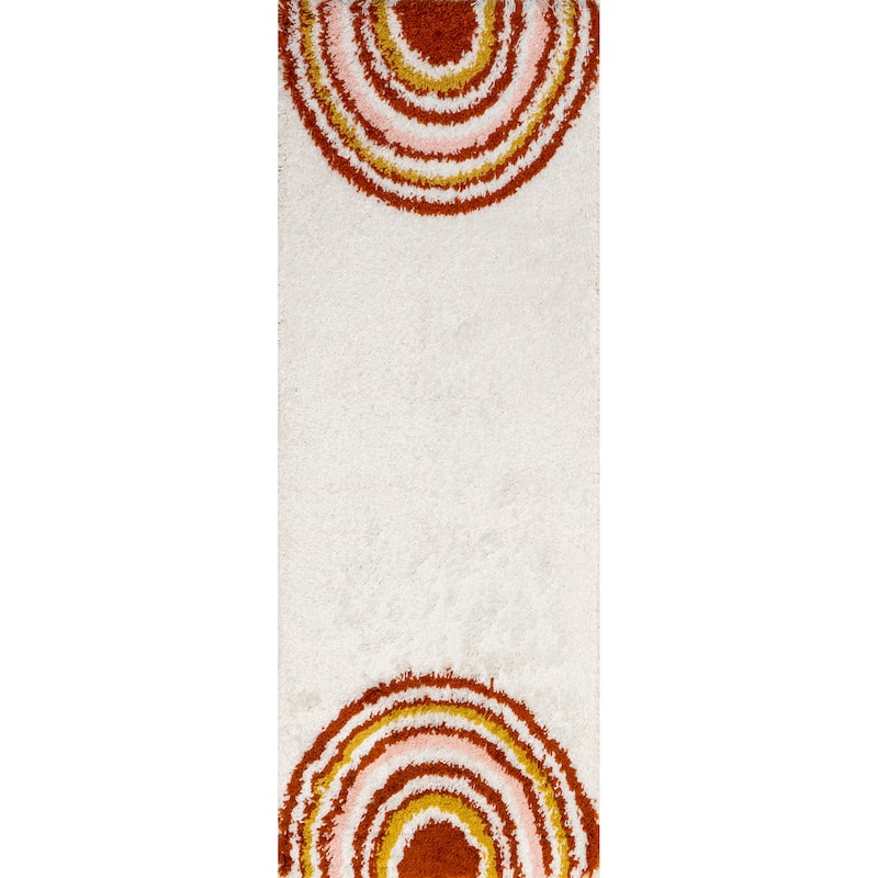 Nuloom Dotty Half Sunset Shag Area Rug