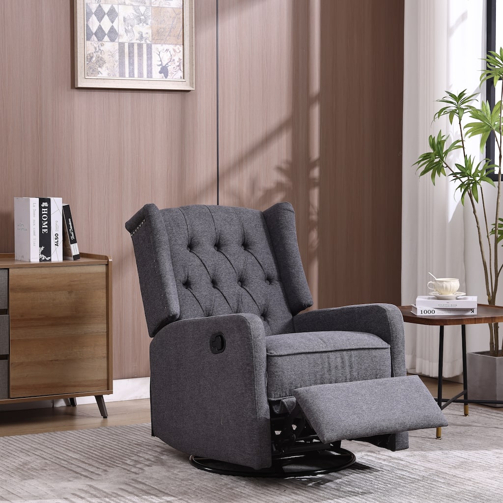 360 Degree Swivel Nursery Rocking Chair