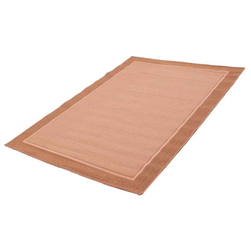 ECARPETGALLERY Machine Woven Lotus Mod Brown Polypropylene Rug - 6'7 x 9'4