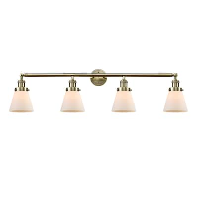 Innovations Lighting 215-10-43 Cone Vanity Cone 4 Light 43" Wide