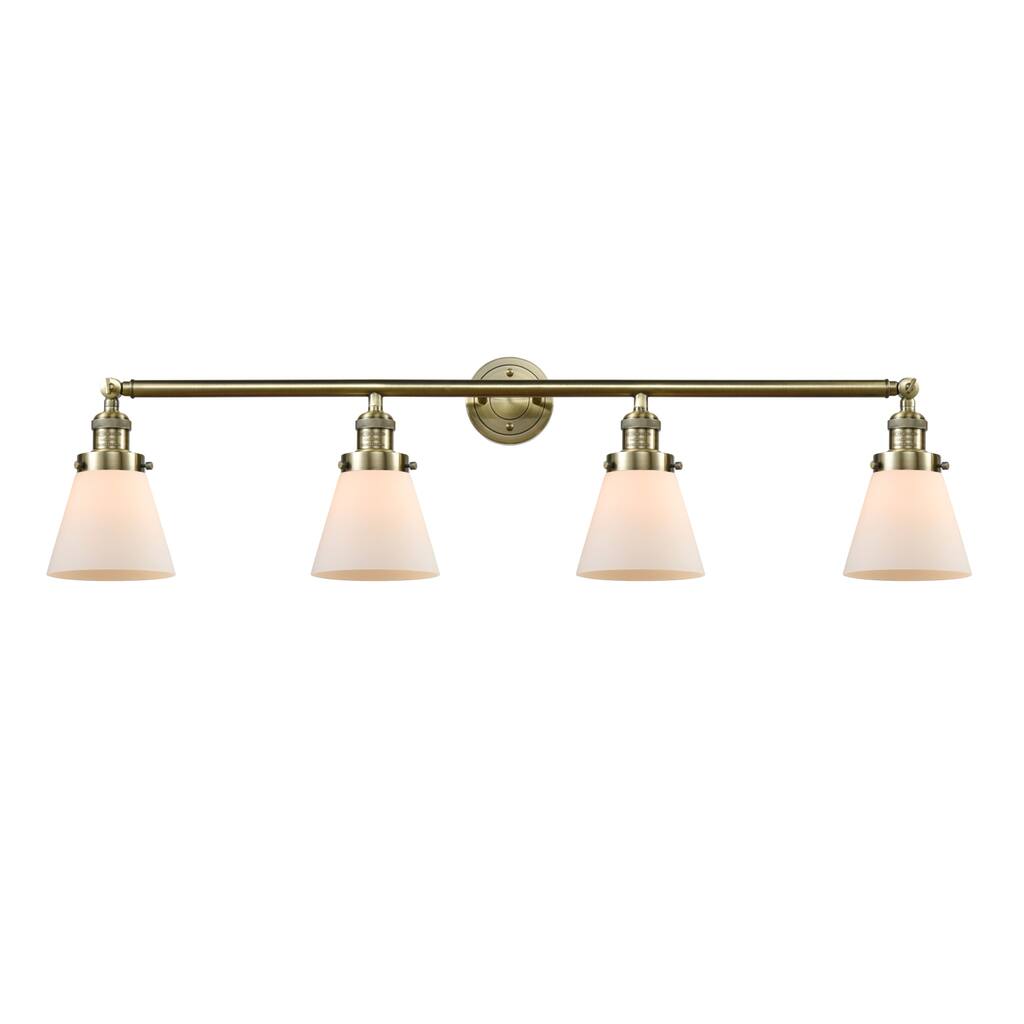 Innovations Lighting 215-10-43 Cone Vanity Cone 4 Light 43" Wide