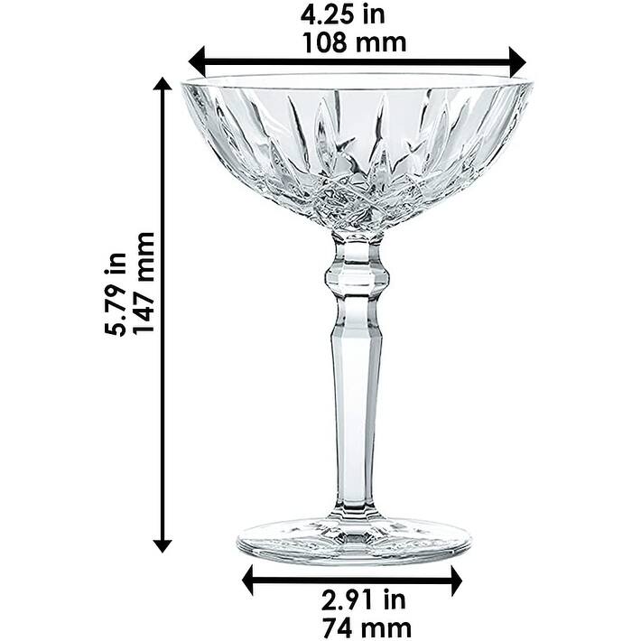 Nachtmann Set of 2 Noblesse Cocktail Glasses - 6oz