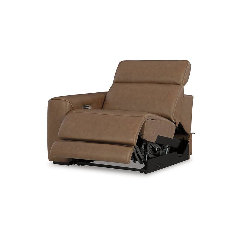 Signature Design by Ashley Rally-Up Brown 5-Piece Power Reclining Sectional - 142" W x 142" D x 34" H