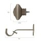 preview thumbnail 9 of 16, Elrene Florence Window Curtain Rod and Stacked Squares Shaped Finial