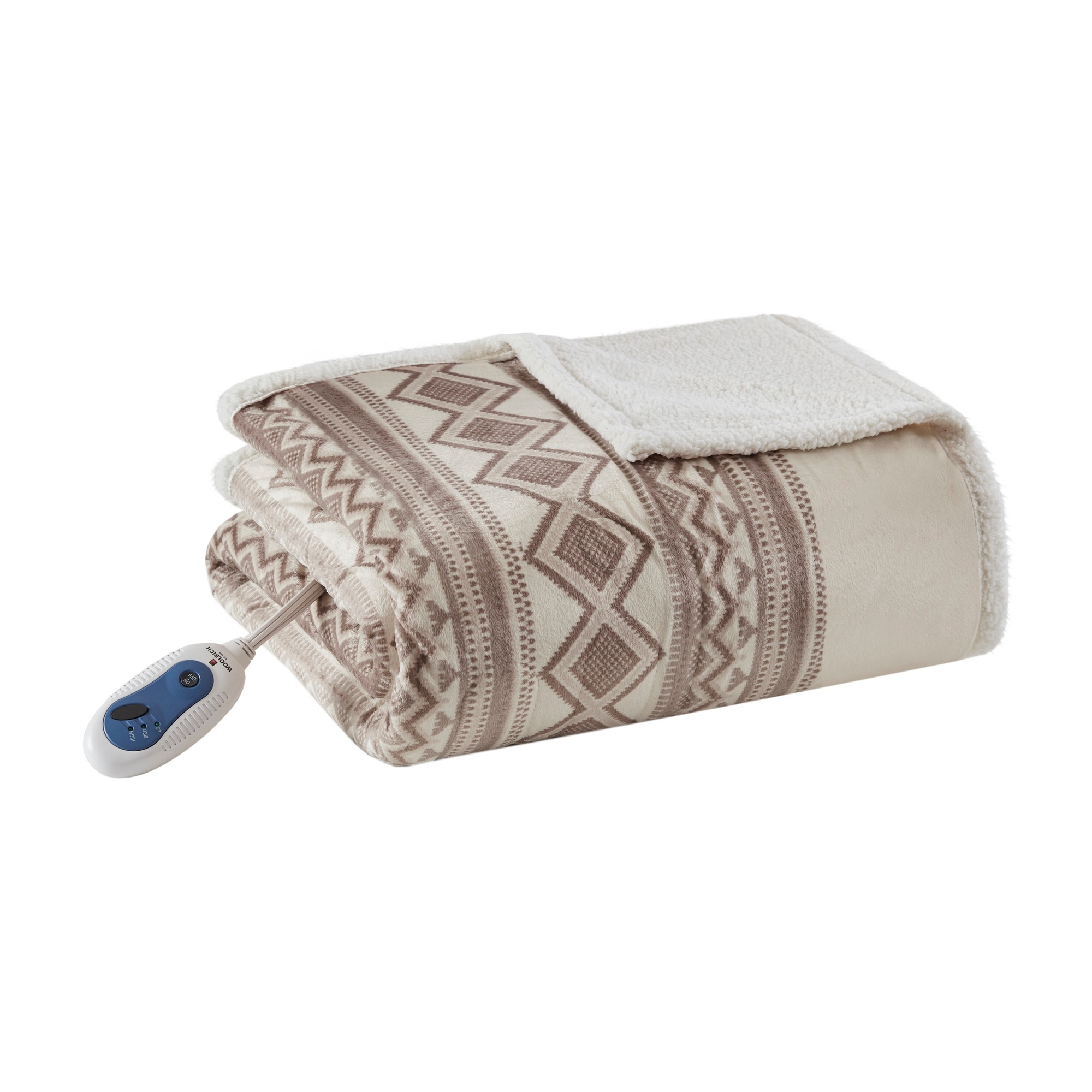 Woolrich Anderson Oversized Mink to Berber Heated Throw 2-Color Option - On  Sale - Bed Bath u0026 Beyond - 12489689
