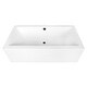 preview thumbnail 16 of 25, Kingston Brass 67-Inch Acrylic Rectangular Double Ended Freestanding Tub Glossy White/Matte Black