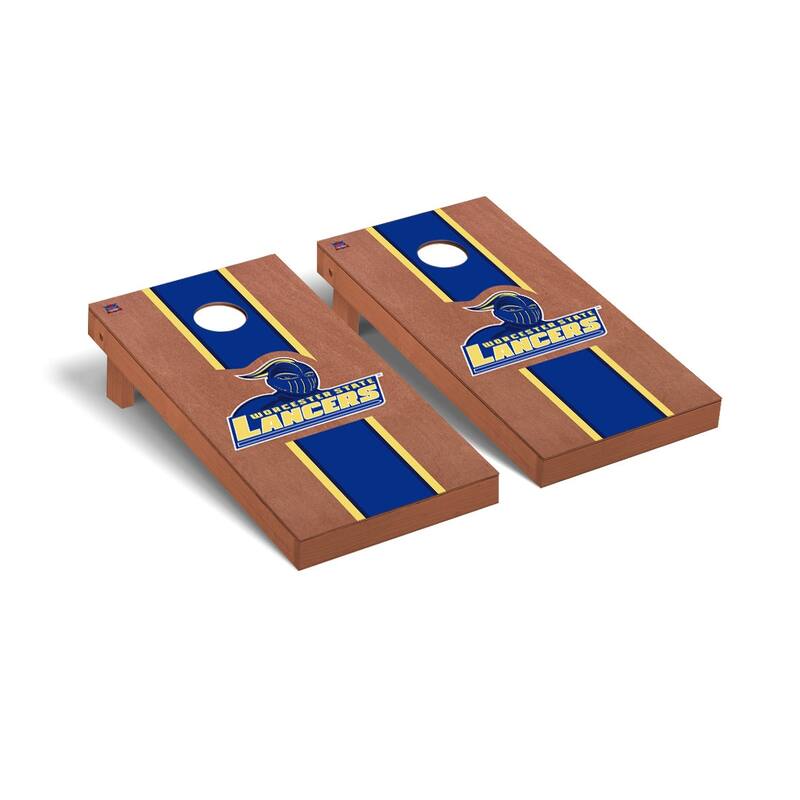 Worcester State Lancers Rosewood Cornhole Board Set