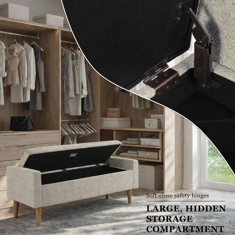 HomePop Fulton Storage Bench