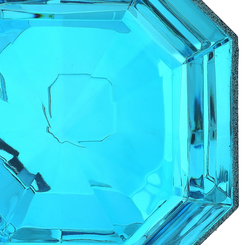 6" Acrylic Square Precious Gem Ornament Set of 3