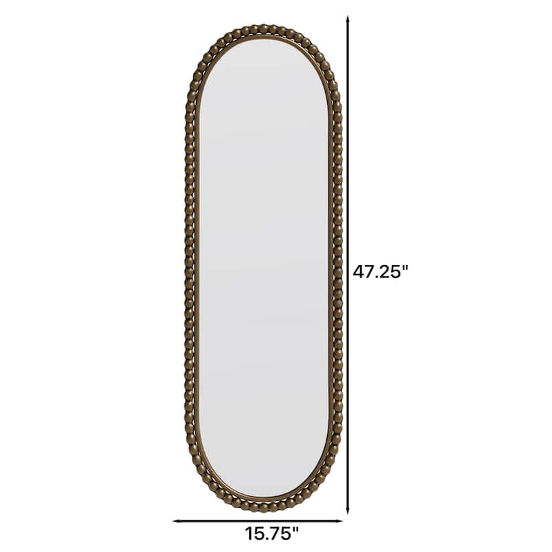 Iron Art Oval Retro Mirror, Antique Effect,Wall Hanging