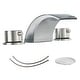 preview thumbnail 10 of 18, Two Handle Matte Black Waterfall Bathroom Faucet