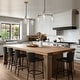 preview thumbnail 14 of 23, Modern Farmhouse 3/5-Light Black Gold Chandelier Clear Glass Kitchen Island Pendant Lighting for Dinning Room