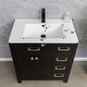 preview thumbnail 73 of 143, Modern Bathroom Vanity with Sink & Faucet Storage Cabinet Set