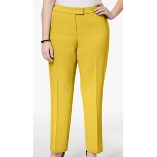 yellow dress pants womens