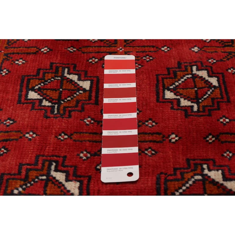 ECARPETGALLERY Hand-knotted Baluch Red Wool Rug - 5'0 x 9'10