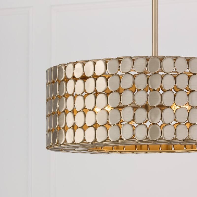 22" W x 8.25" H 1-Light Medallion Pendant - 21.75"W x 8"H