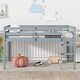 preview thumbnail 1 of 27, Rubber Wooden Twin Loft Bed with Ladder, Strengthened Slats