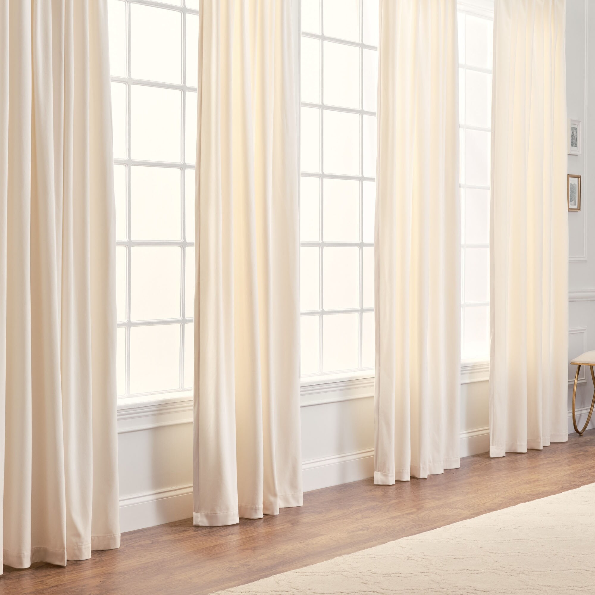 Curtainworks Flounced Ruffle Rod Pocket Curtain Panel