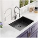preview thumbnail 1 of 3, 27in Stainless Steel Topmount Black 18 Gauge Single Bowl Kitchen Sink - 27x18x9in 27x18x9in