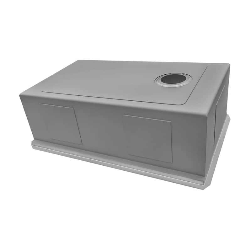 Ruvati 27-inch Workstation Slope Bottom Offset Drain Undermount 16 Gauge Kitchen Sink - 27" X 19" - 27" X 19"