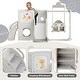 preview thumbnail 6 of 16, 5 in 1 Toddler Slide and Swing Set, Kids Playground Climber Slide Playset with Drawing Whiteboard, , Freestanding Combination