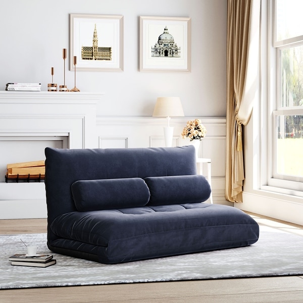 Navy futon couch new arrivals