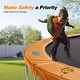 preview thumbnail 6 of 6, ExacMe Trampoline Pad Replacement, Round Safety Spring Cover 10 and 16 Foot, Orange with Animal