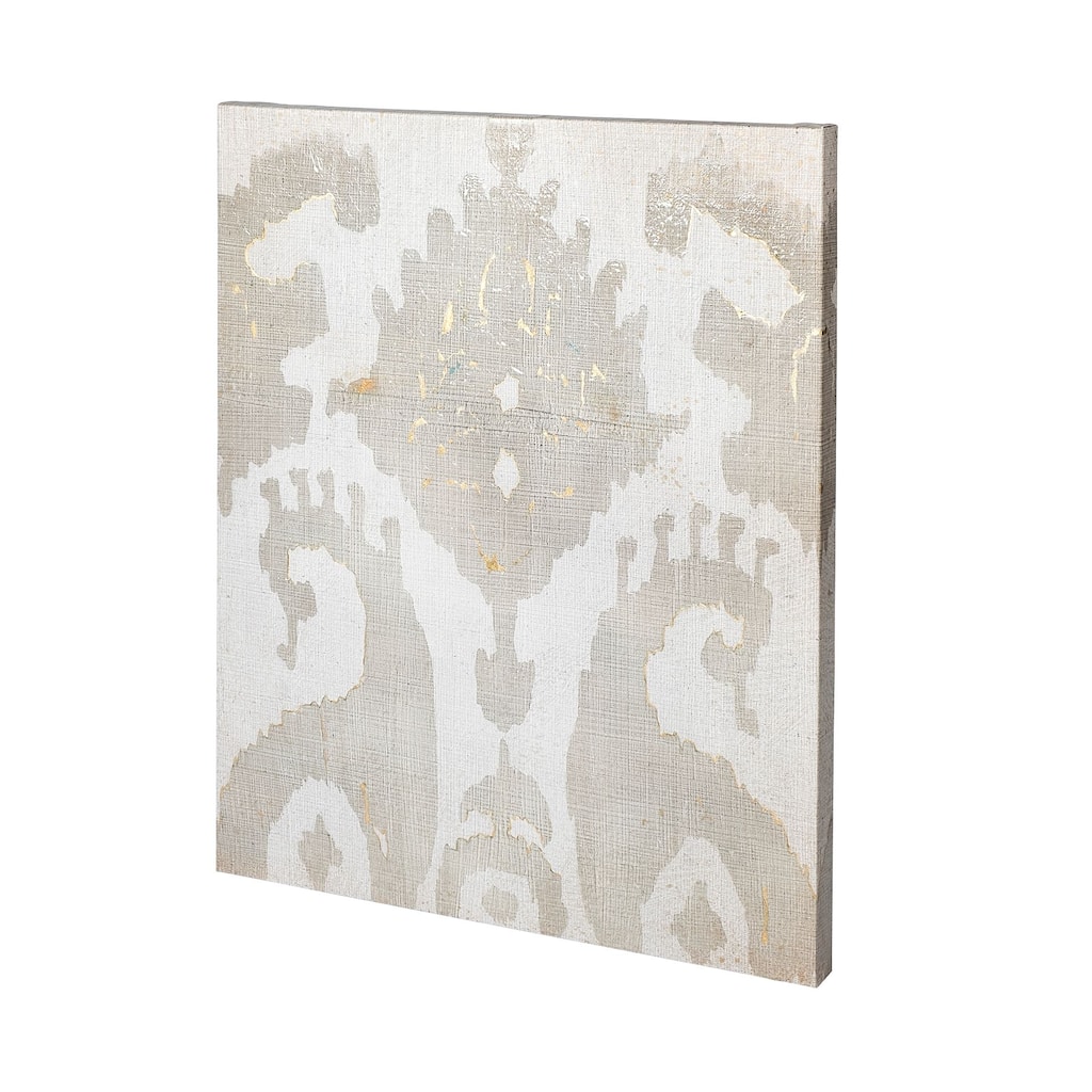 Shadow Ikat V Canvas Art Print