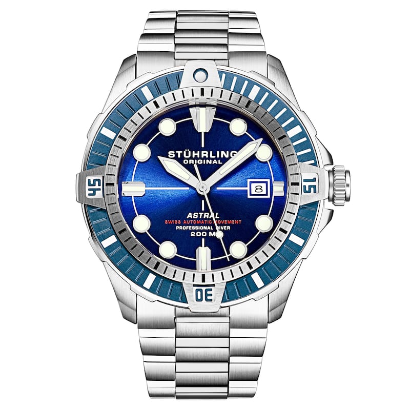 Swiss Automatic Astral 1005 45mm Watch - Blue