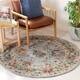 SAFAVIEH Handmade Aspen Zeinab Boho Wool Rug - 5' Round - Grey/Green
