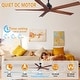 preview thumbnail 90 of 157, YUHAO SylvanAir Modern 52 in. Flush Mount Outdoor/Indoor Ceiling Fan with 3 Solid Wood Blades and DC Reversible Motor