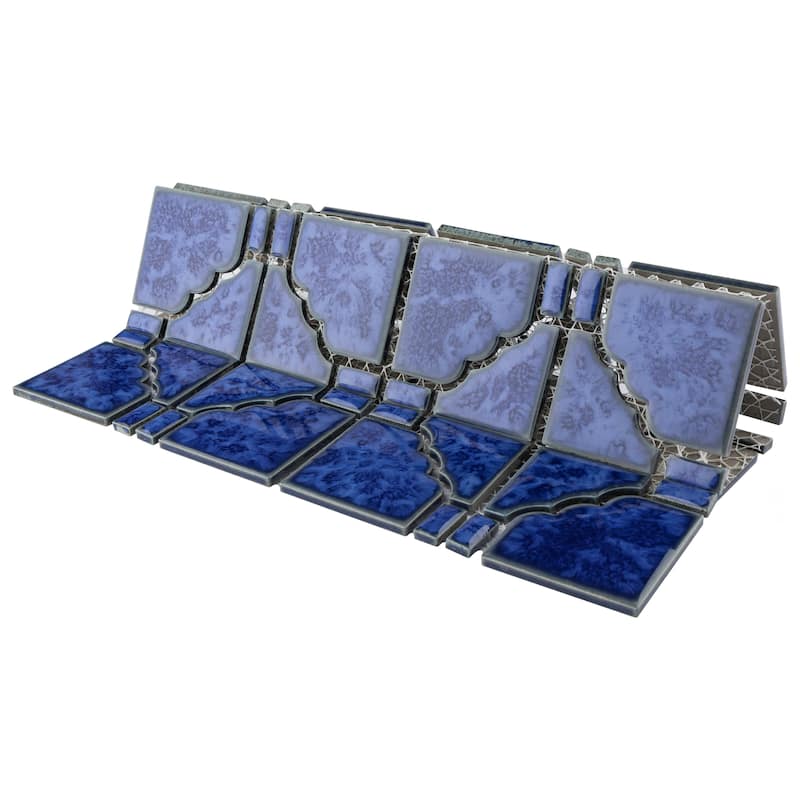 Merola Tile Osaka Blue Cloud 11-7/8" x 11-7/8" Porcelain Floor and Wall Tile