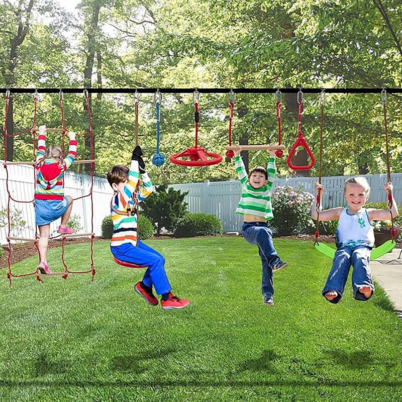 DoCred 8/10/13 Obstacle Course, Kids Ninja Set, Durable play equipment