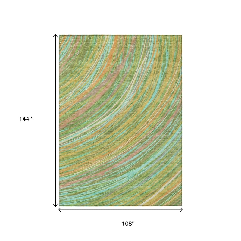 HomeRoots Abstract Transitional Rectangle Outdoor Rug