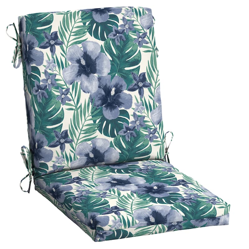 ARDEN Splash Outdoor Dining Chair Cushion - 44 in L x 20 in W x 3.5 in H - Salome Tropical