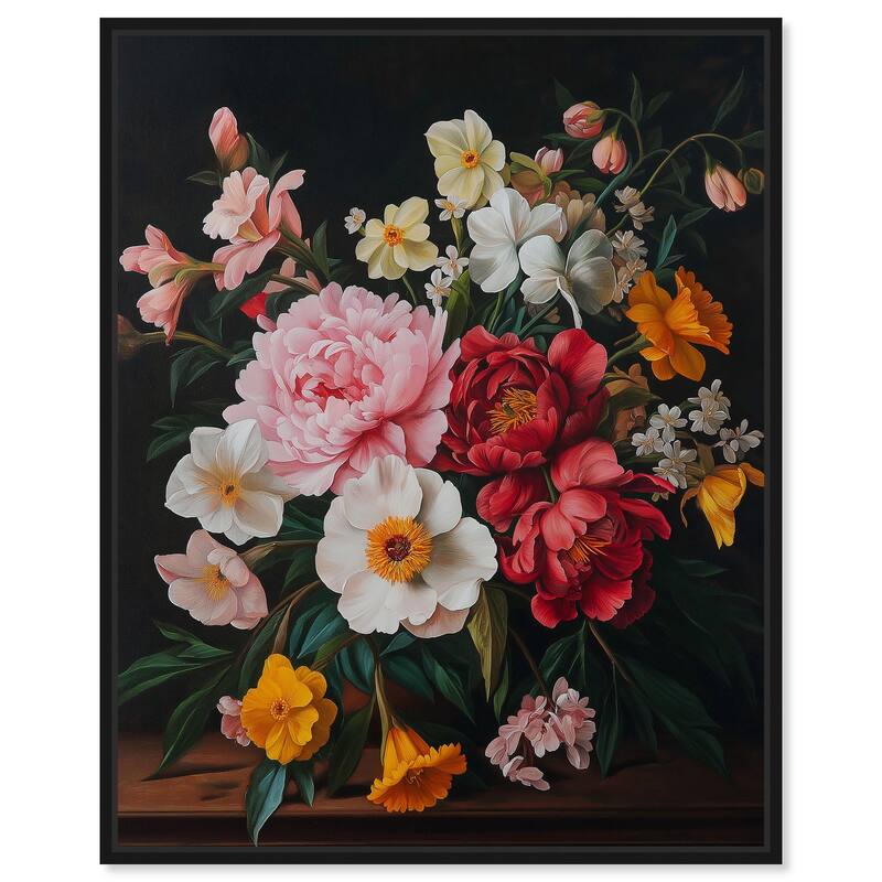 Violet Vignette II Canvas by Art Remedy - Black - 16" x 20"