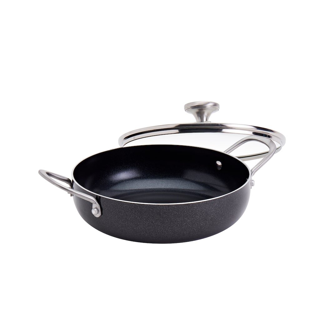 Infuse 3Qt Aluminum Caldero / Saute Pan - Black