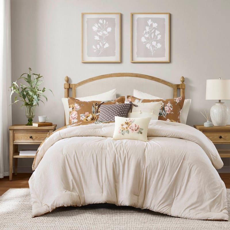 Madison Park Salara 7 Piece Vintage Floral Comforter Set