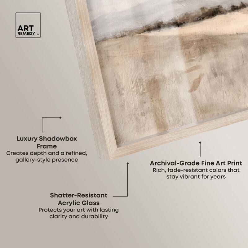 Distant Hills II Shadowbox by Art Remedy