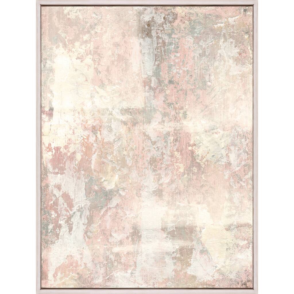 Blush Clouds I Framed Exclusive Giclee on Canvas - Pink