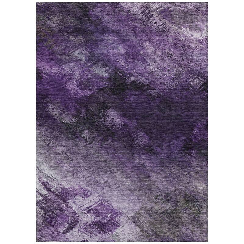 HomeRoots Abstract Transitional Rectangle Outdoor Rug