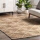 preview thumbnail 8 of 7, Nuloom Mahalia Raised Diamond Jute Area Rug