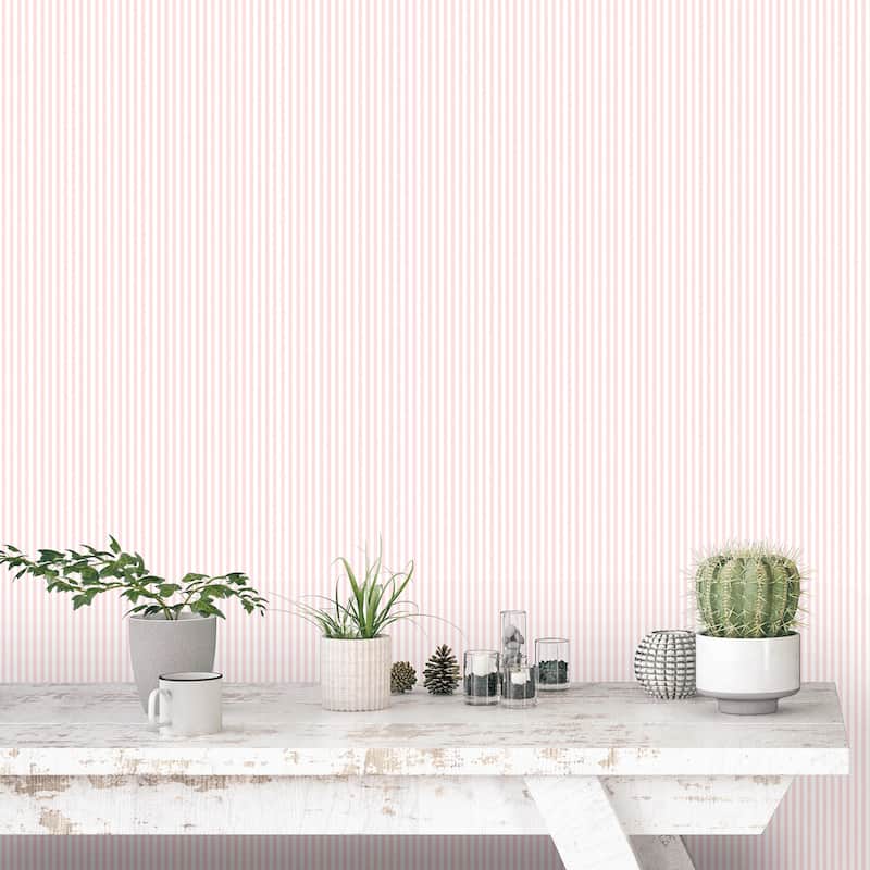 Galerie Wallcoverings Miniatures 2 Classic Stripe Design Vinyl on Non-woven Matte Wallpaper Roll
