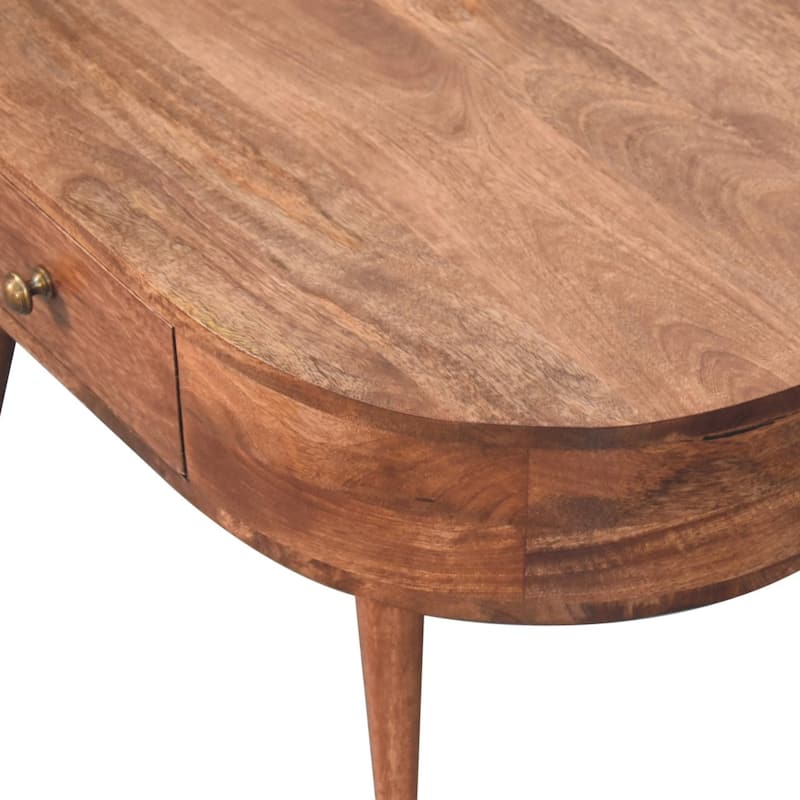 Artisan Furniture Solid Wood Honey Caramel Coffee Table, Brown with 1 Drawer
