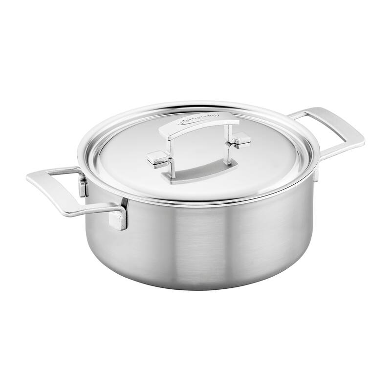 Demeyere Industry 5-Ply 5.5-qt Stainless Steel Dutch Oven - Stainless Steel - 5.5-qt