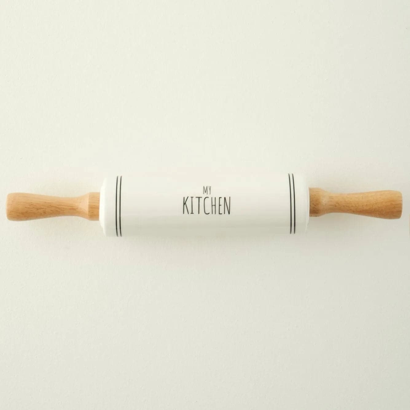 My Kitchen Porcelain Rolling Pin With Wooden Handles