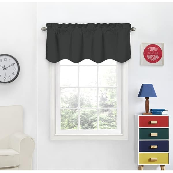slide 1 of 12, Eclipse My Scene Thermaback Blackout Macklin Valance - 42x18 Black