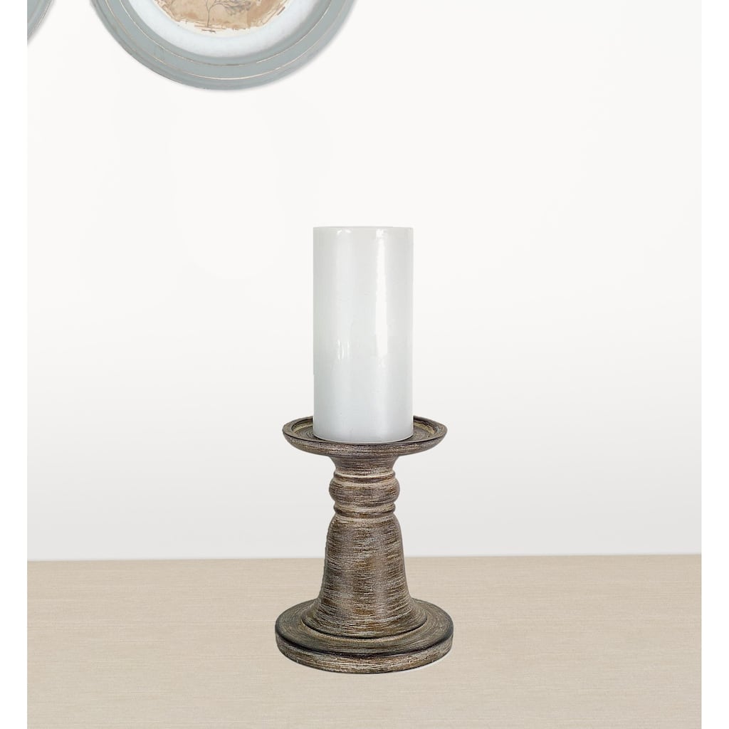 HomeRoots Set Of Three Brown Flameless Tabletop - 12